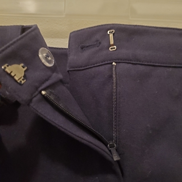 J. McLaughlin Nautical Mini Skirt Size 2 in Navy Blue - Picture 5 of 9